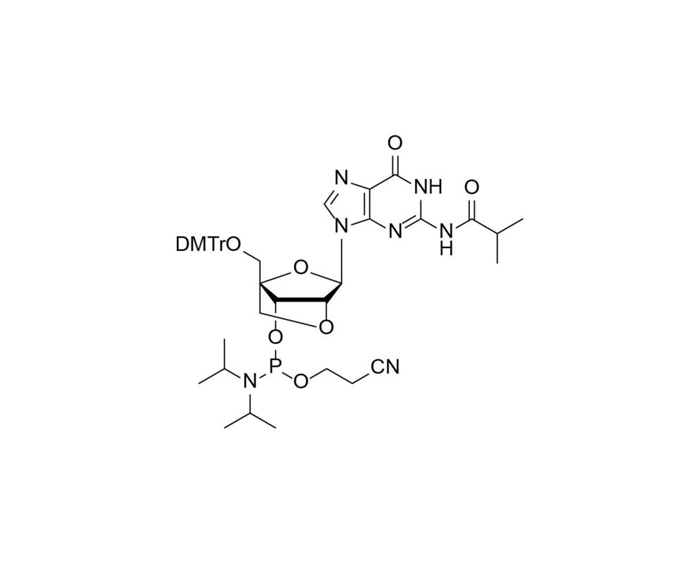 DMTr-2'-O-4'-C-Locked-rG(iBu)-3'-CE-Phosphoramidite CAS 206055-77-8